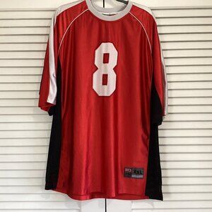 Stardom Team Jersey Mesh Red Black and White Mens #8 Size 2XL